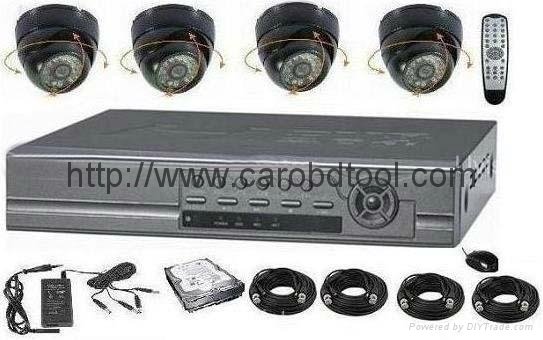 4 camera cctv system 500GB HDD 4 channel cctv dvr recorder home security system 