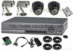 4CH cctv systems camera 500GB HDD home security system 