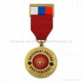 Military Medallion with Short Ribbon Drape 2