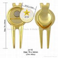 Gold Plated Golf Divot Tool