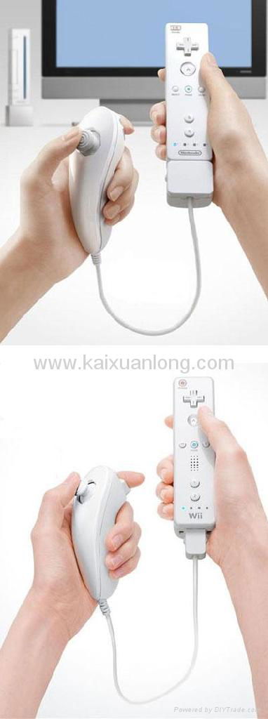 White Skin nunchuck and Remote Controle (hand) for Nintendo wii Console Accessor 3