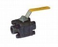 high pressure forged steel 3pc ball valve