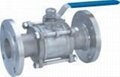 ss 3pc ball valve flange ends