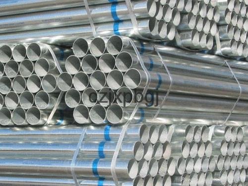 Galvanized ERW steel pipe BS1387 3