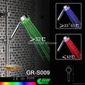 temperature controled led shower head