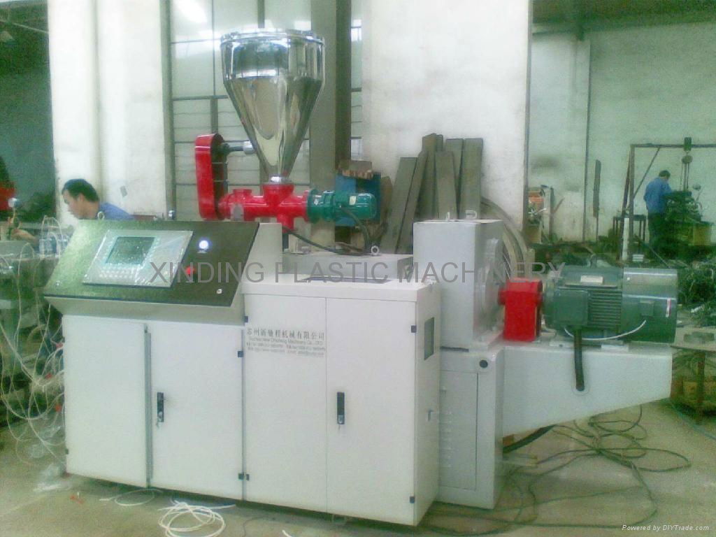 SJSZ-65/132 PVC Conical Twin Screw Extruder 5