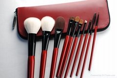 10-piece professional cosmetic brush set