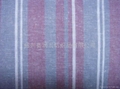 linen and viscose yarn dyed fabric