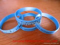 Good price Silicone Wristband with print logo or Debossed logo 3