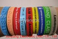 Good price Silicone Wristband with print logo or Debossed logo 5