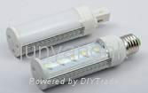 5x1w led plug light with G24/E27 socket