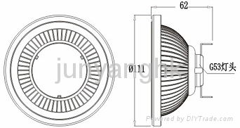 12w AR111 LED Spot light with Osram chip  2