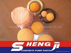 concrete pump pipe cleaning ball