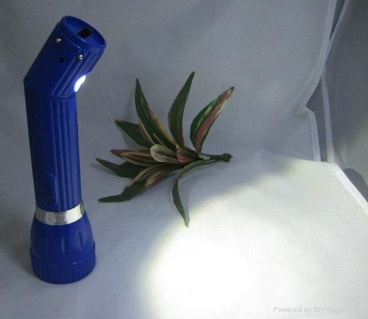 New led torch  flashlight 1+1lamp hot selling