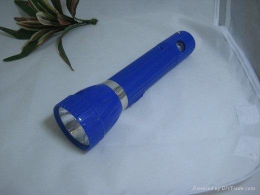 New led torch  flashlight 1+1lamp hot selling 5