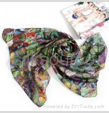 Silk Scarf-digital printing Chiffon