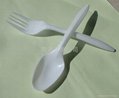 Disposable tableware spoon, fork one