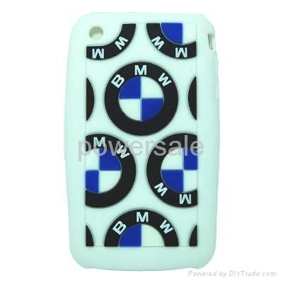 "BMW" design Silicone Case For iPhone 3G