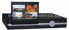 CCTV Standalone DVR with 7" LCD monitor