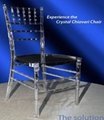 Crystal/clear resin chaivari chair