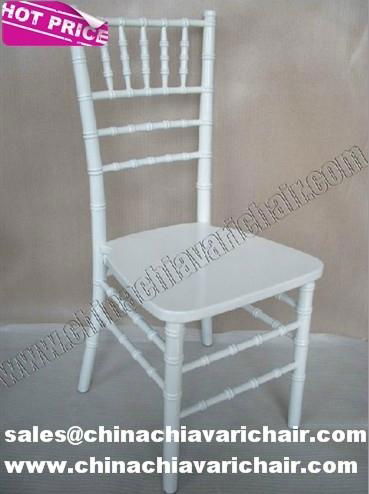 Wood and resin chiavari chairs