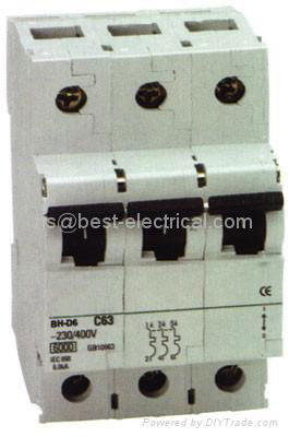 Mitsubishi type BH BHD6 MCB/mini circuit breaker 2