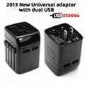 Uinversal adapter plug with usb charger 1