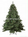 7 ft (210cm) Deluxe Nobel Fir ,1244 round tips, with pine cones, 1 folding metal