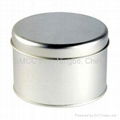 Round tin box