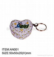 Tin key chain