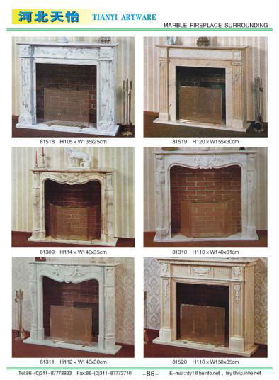 marble fireplace