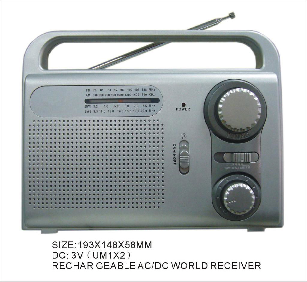 FM/AM 2 BADN WORLD RECEIVER 5