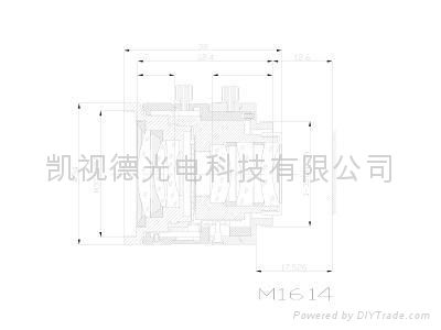 M1614-MP百万像素16mm工业镜头 4