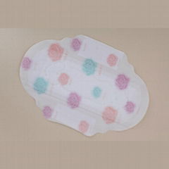 oui oui fancy new branded design pad, colored sanitary napkins 