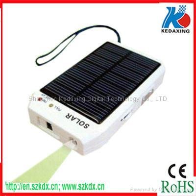 Solar charger with radio,5pcs LED , mini USB