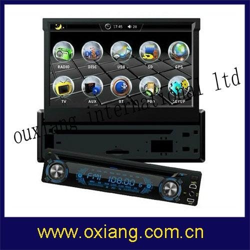 1Din Car DVD with 7"(16:9)touch screen monitor 2