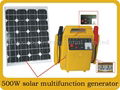 Portable solar generator system sp500w