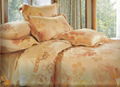 FASHION JACQUARD FABRIC BED SHEET SETS  2