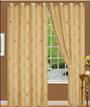 embroidery curtain with satin lining