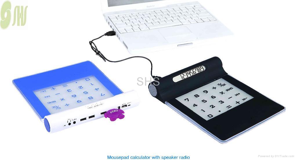 mousepad calculator with USB HUB 2