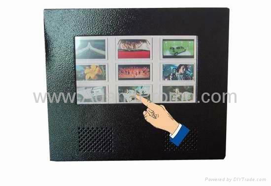 Touch screen LCD advertising display