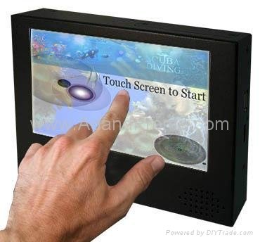 Touch screen LCD advertising display 5