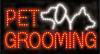 pet grooming led sign