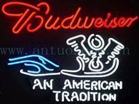 budweiser neon sign