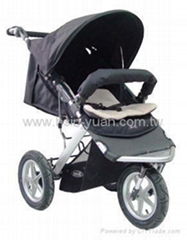 baby stroller / pushchair with 360 degree swivel wheel