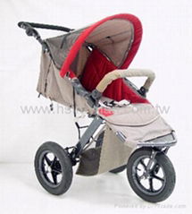 baby jogging stroller w/  360 degrees rotated front wheel