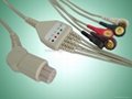 Datex one piece 5-lead ECG Cable with leadwires