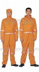 Multifunctional flame resistant coverall 