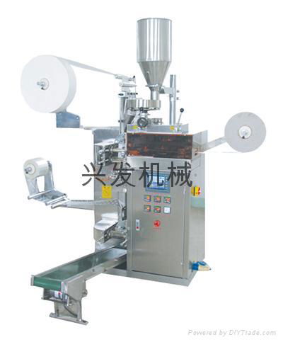 Packaging Machine For Dual Bags With Hang Strand And Label （tea packing machine)