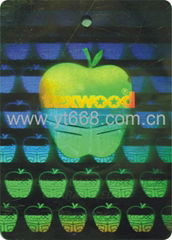 Triple-space true color hologram label